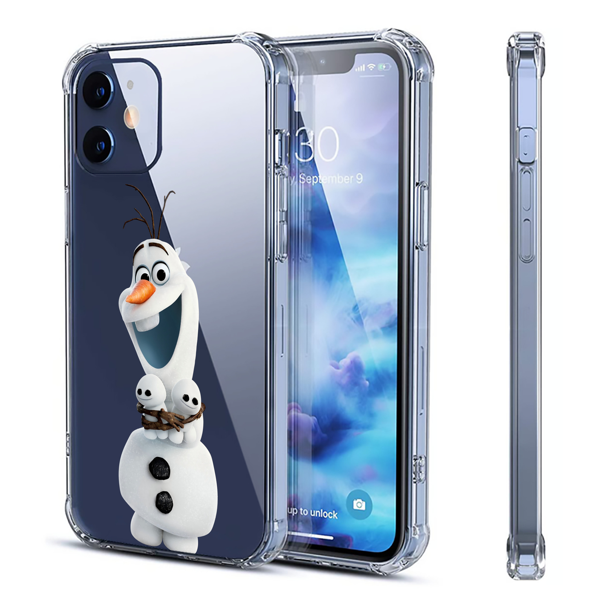 （画像用） アナと雪の女王 アンナ エルサ Frozen Anna Elsa 【iPhone 12シリーズ対応】透明スマホケース（クリアソフトケース）